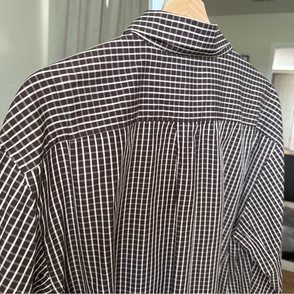 Daniel Cremieux Men’s L/S Brown/white Plaid Button Up Size L - Picture 8 of 11